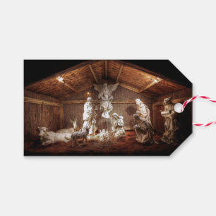 Christmas Advent Jesus Nativity Manger Scene Gift Tags