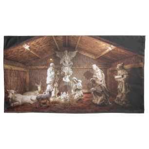 Christmas Advent Jesus Nativity Manger Scene Pillowcase