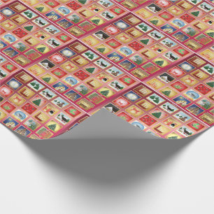 Christmas Advent Wrapping Paper