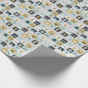 Christmas Advent Wrapping Paper
