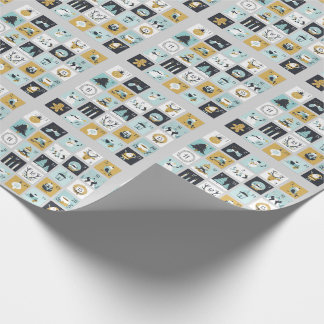 Christmas Advent Wrapping Paper