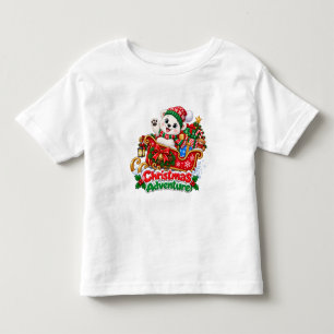 Christmas Adventure Bear (Boy) Toddler T-Shirt
