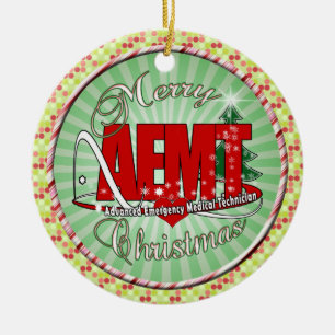 CHRISTMAS AEMT Advanced Emergency Medical Tech Ceramic Tree Decoration