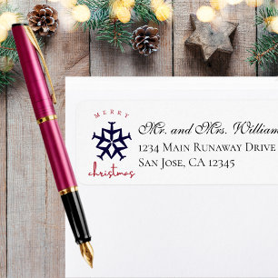 Christmas Aeroplane Snowflake Aviation Address