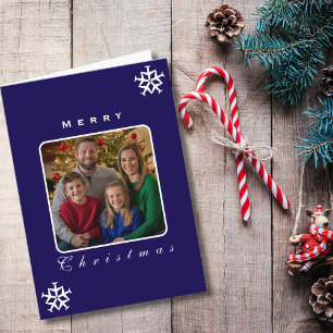 Christmas Aeroplane Snowflake Photo Funny Aviation Card