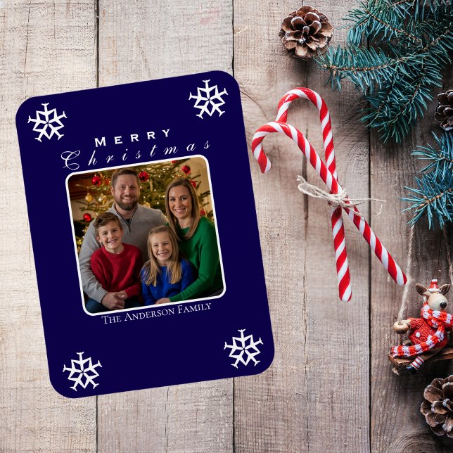 Christmas Aeroplane Snowflake Photo Funny Custom  Magnet (Creator Uploaded)