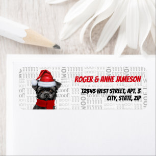 Christmas Affenpinscher Dog Lover Holiday Address