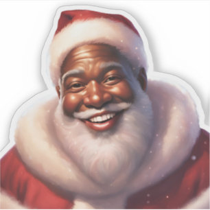 Christmas African-American Jolly Santa Claus,
