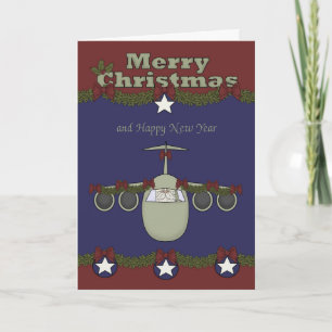 Christmas, Air Force Greeting Card