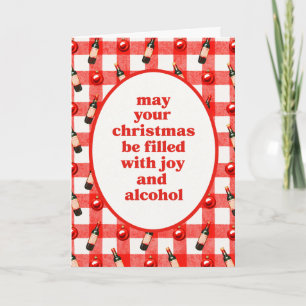 Christmas Alcohol Card