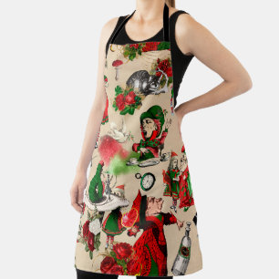 Christmas Alice in Wonderland Apron