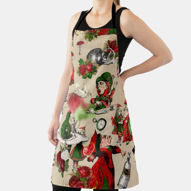 Christmas Alice in Wonderland Apron (Insitu)