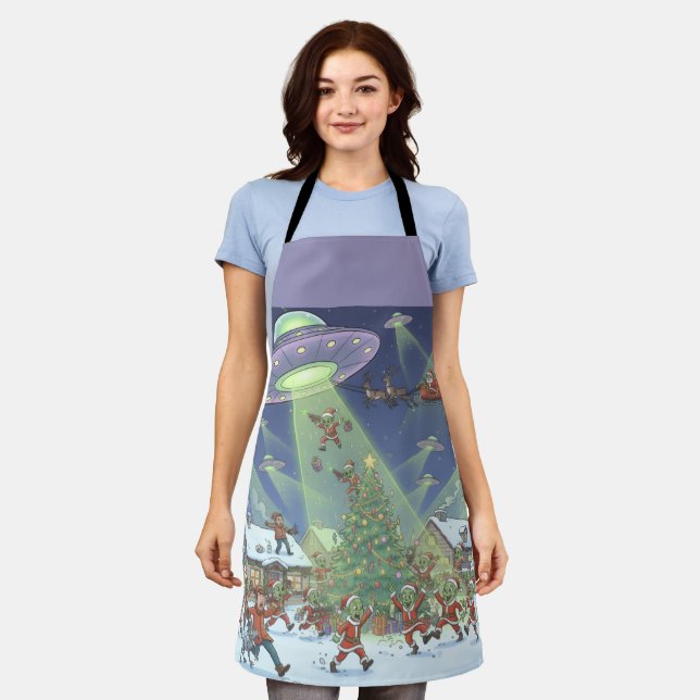 Christmas Alien Invasion, Apron (Worn)