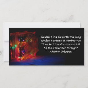 Christmas All Year Quote Holiday Card