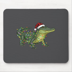 Christmas Alligator Holiday Reptile Funny Festive  Mouse Mat