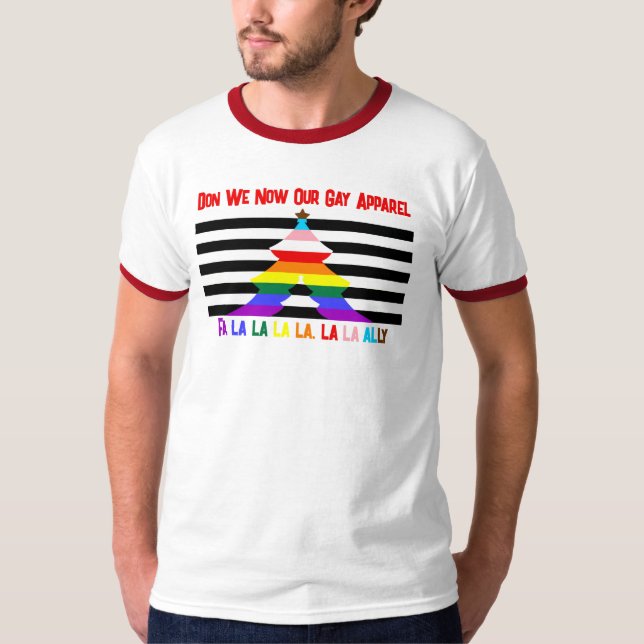 Christmas Ally Progress Ally Shirt "Fa la la ally" (Front)