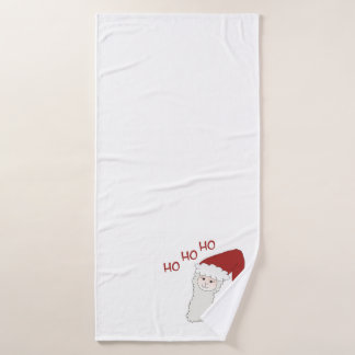 Christmas alpaca bath towel