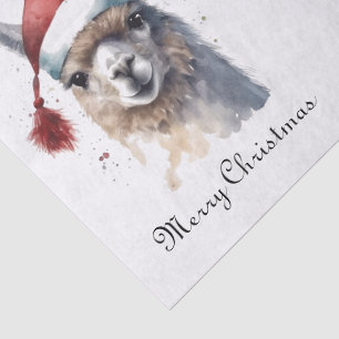 Christmas Alpaca, customisable Tissue Paper