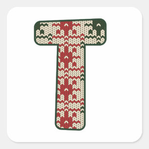 Christmas Alphabet  (20) Square Sticker