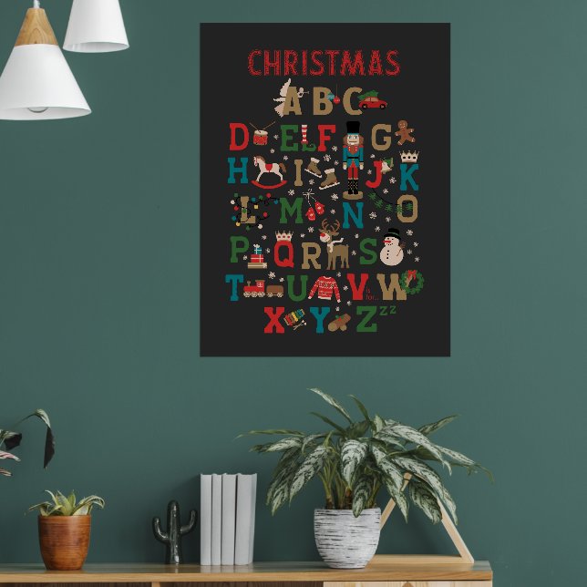 Christmas Alphabet Kids Poster (Living Room 1)