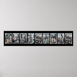 CHRISTMAS Alphabet Letter Poster Art