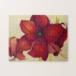Christmas Amaryllis Jigsaw Puzzle