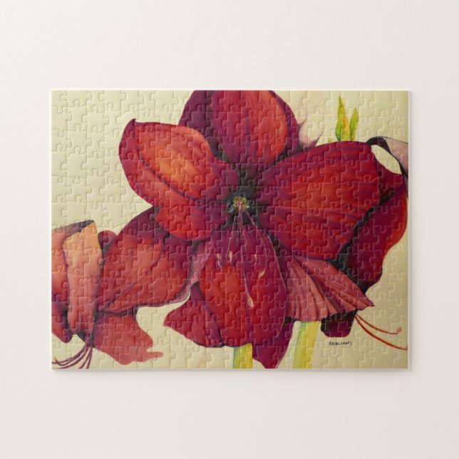 Christmas Amaryllis Jigsaw Puzzle (Horizontal)