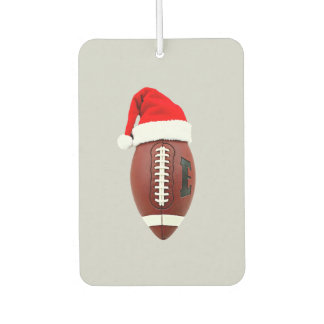 Christmas American Football Ball Santa Hat (3) Car Air Freshener