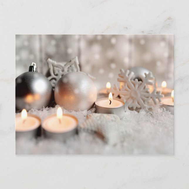 Christmas and Advent Decoration Postcard (Front)