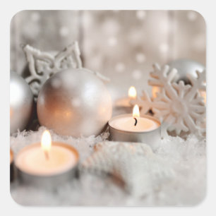 Christmas and Advent Decoration Square Sticker
