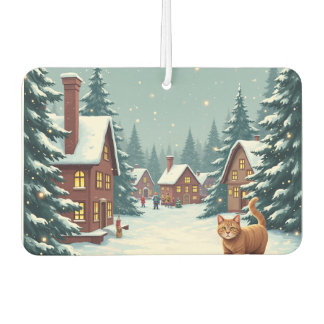 Christmas and Cats Car Air Freshener