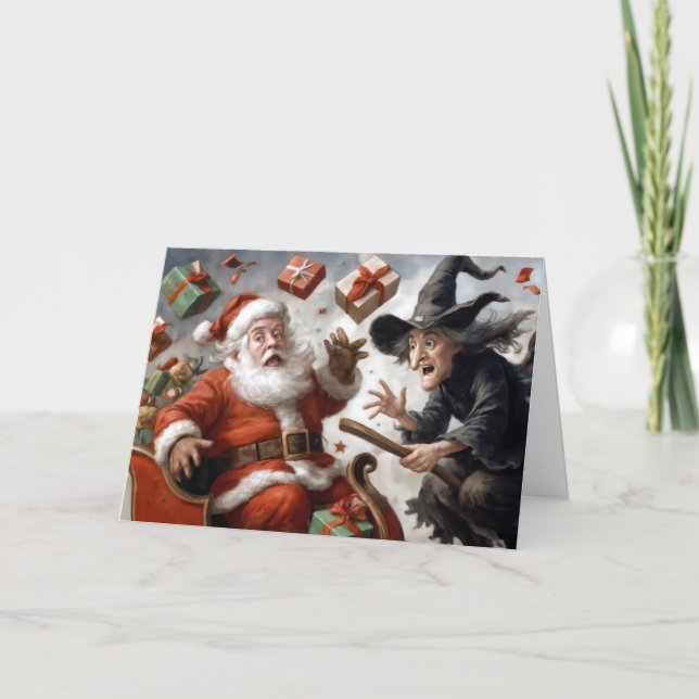 Christmas and Halloween Holidays Humour Card (Front)