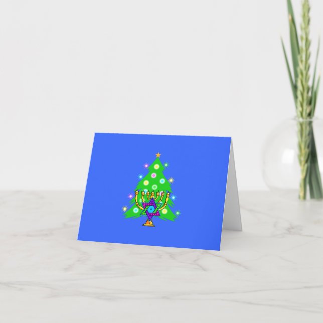 Christmas and Hanukkah Together Holiday Card (Front)