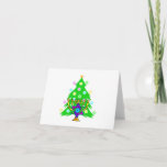 Christmas and Hanukkah Together Holiday Card<br><div class="desc">Featuring Xmas tree and menorah with jewish star of david surrounded by holiday presents on greeting cards,  postage,  gift ideas and apparel for the family.</div>