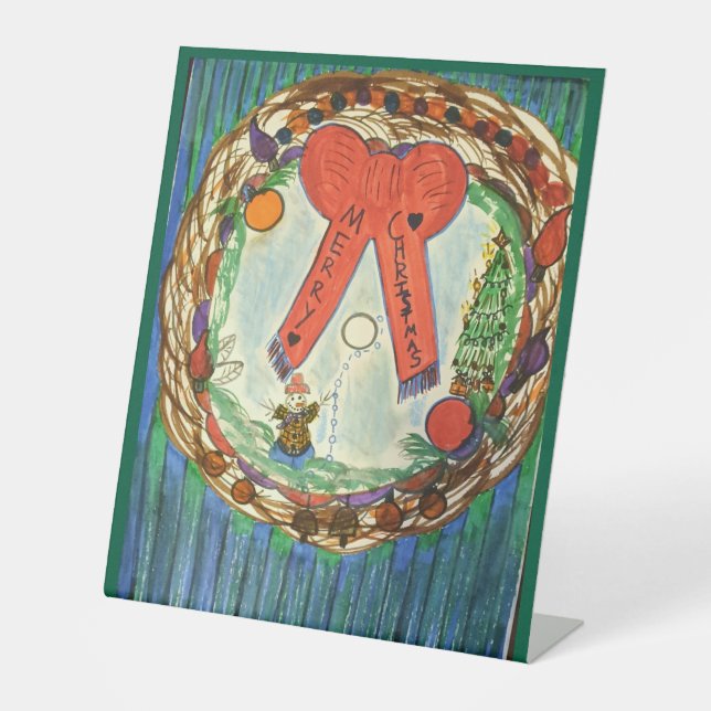 Christmas and Holiday Cheer! Pedestal Sign (Front)