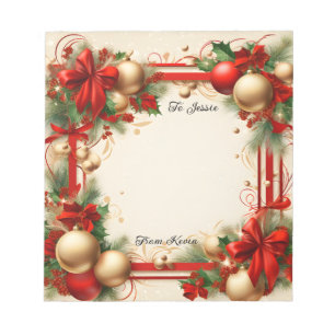 Christmas and Holidays Notepad