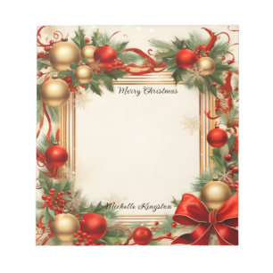 Christmas and Holidays Notepad