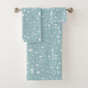 Christmas and New Year Bath Towel Set
