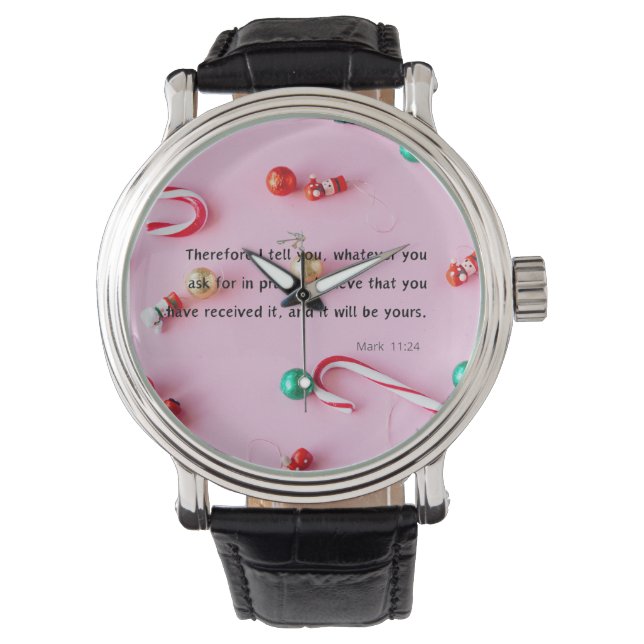 Christmas and New Year Mantra Gift Watch (Front)