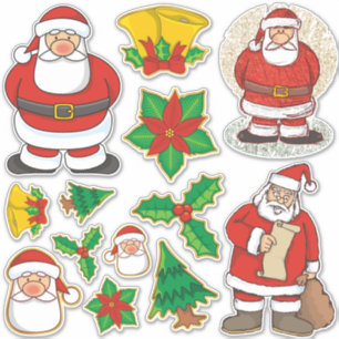 Christmas and New Year Sticker Set