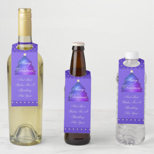 Christmas and Sparkling New Year Wishes Bottle Tag