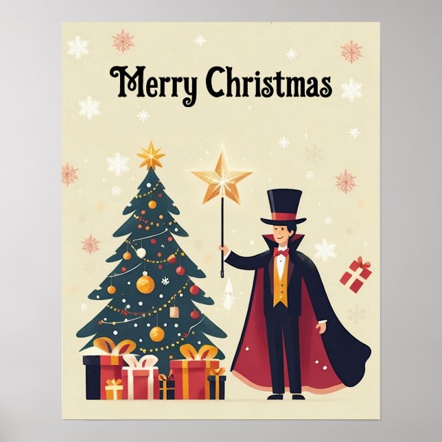 Christmas and The Magician Poster (Front)