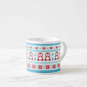 Christmas and Winter knitted pattern Espresso Cup