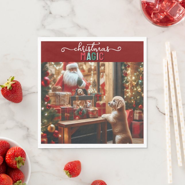 Christmas and Wishes Napkin (Insitu)