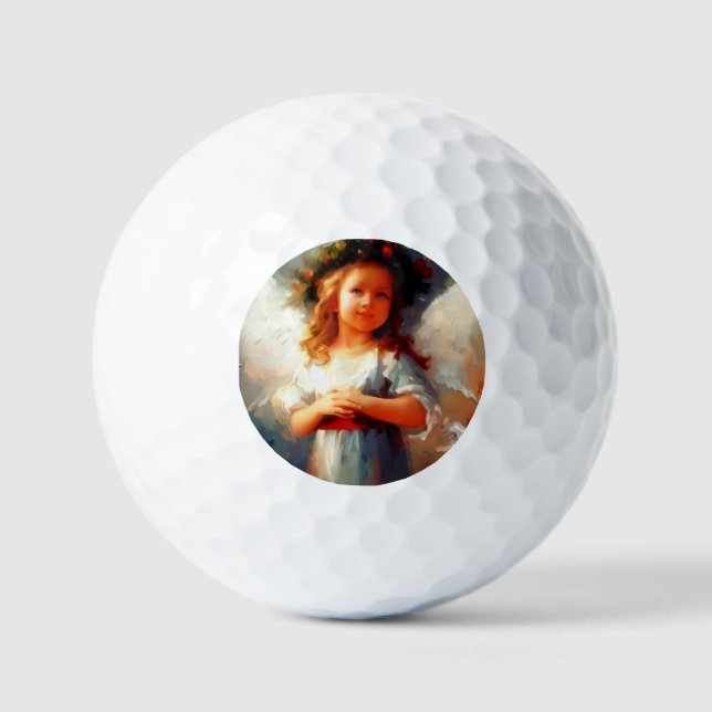 Christmas Angel (1) Golf Balls (Front)