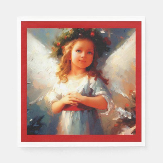 Christmas Angel 1 Napkin (Front)