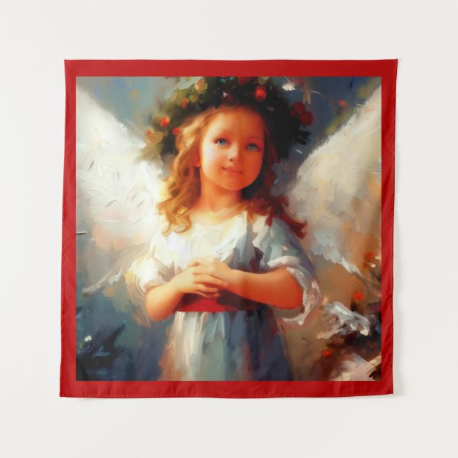 Christmas Angel 1 Tapestry (Front)