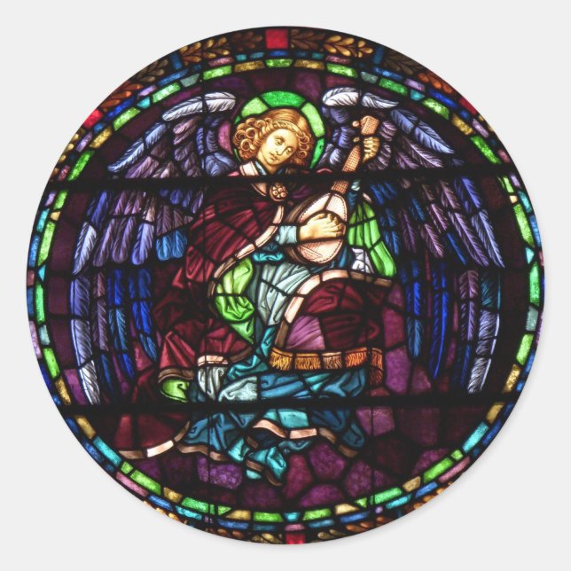 Christmas Angel 2 Classic Round Sticker (Front)
