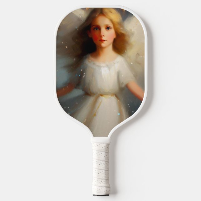 Christmas Angel (2) Pickleball Paddle (Front)