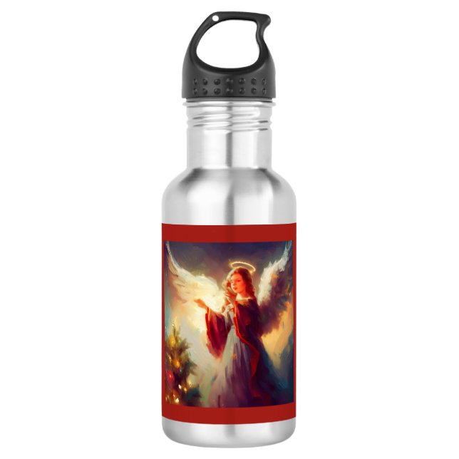 Christmas Angel 3 532 Ml Water Bottle (Front)